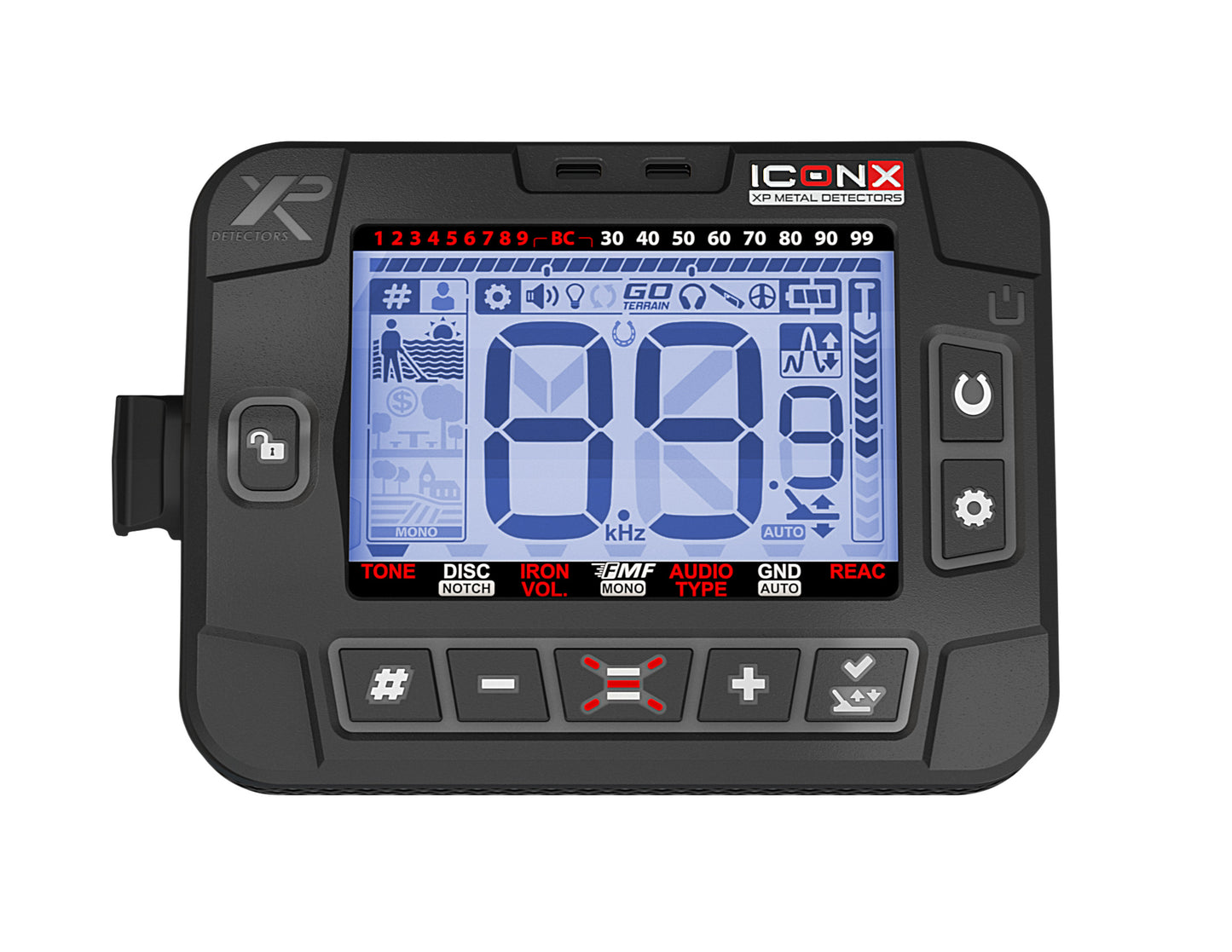 ICON X Detector - Remote control, ICON 11" FMF Coil, WSA ST Headphones, S-Telescopic Carbon Lite Stem