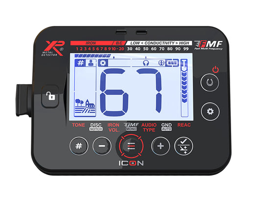 ICON Detector - Remote control, ICON 11" FMF Coil, S-Telescopic Carbon Lite Stem