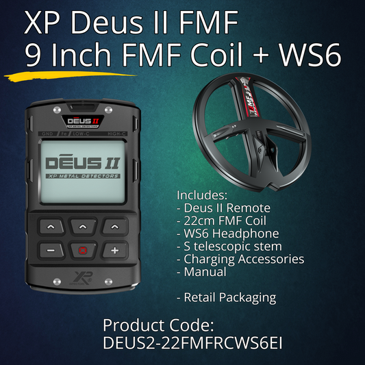 XP Deus II Metal Detector with WS6 Headphone Bundle